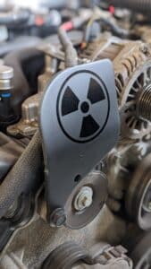 no actual nuclear radiation from UHTOMIK's engine